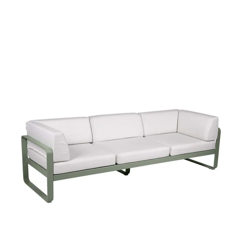 Gartensofa BELLEVIE - 3-Sitzer mit Seitenkissen