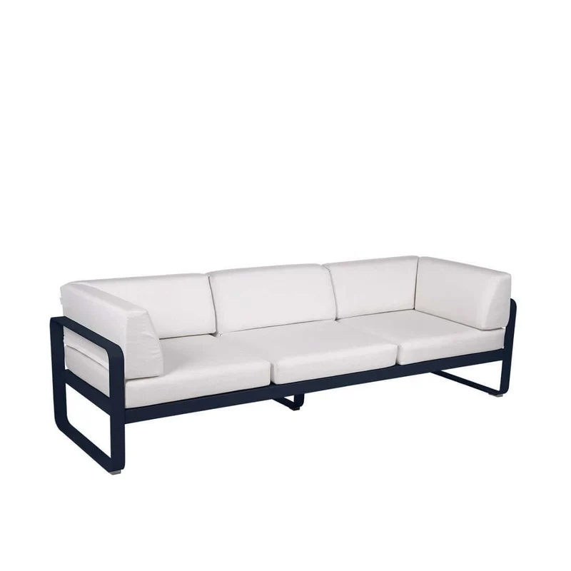 Gartensofa BELLEVIE - 3-Sitzer mit Seitenkissen