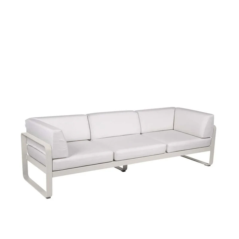 Gartensofa BELLEVIE - 3-Sitzer mit Seitenkissen