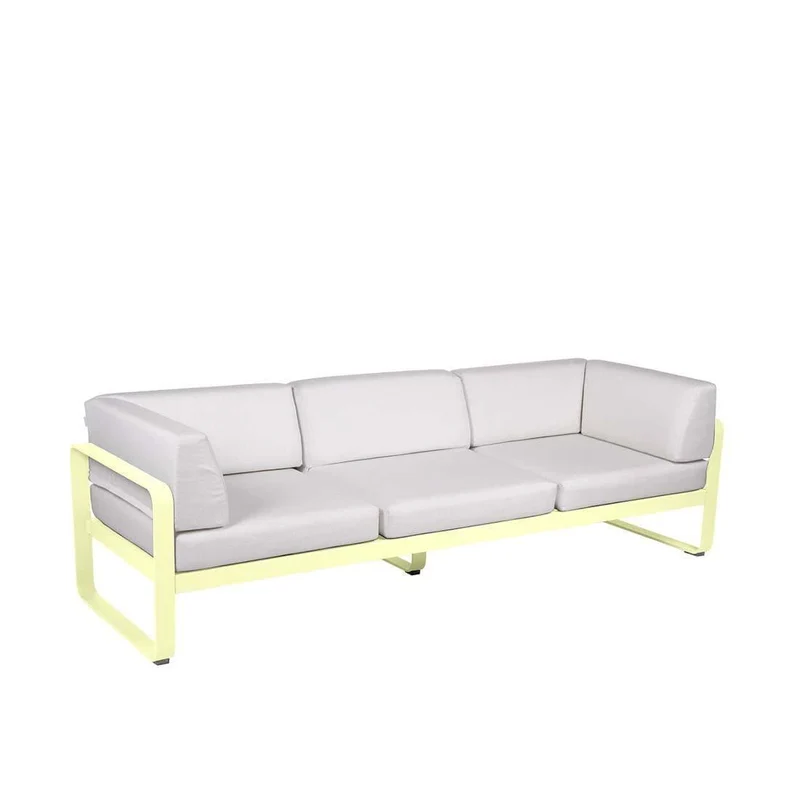 Gartensofa BELLEVIE - 3-Sitzer mit Seitenkissen