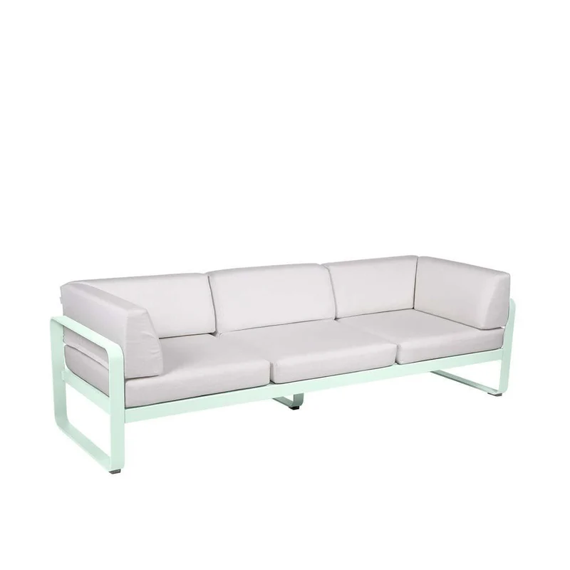 Gartensofa BELLEVIE - 3-Sitzer mit Seitenkissen