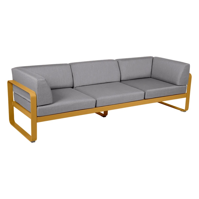 Gartensofa BELLEVIE - 3-Sitzer mit Seitenkissen