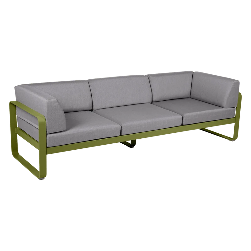 Gartensofa BELLEVIE - 3-Sitzer mit Seitenkissen