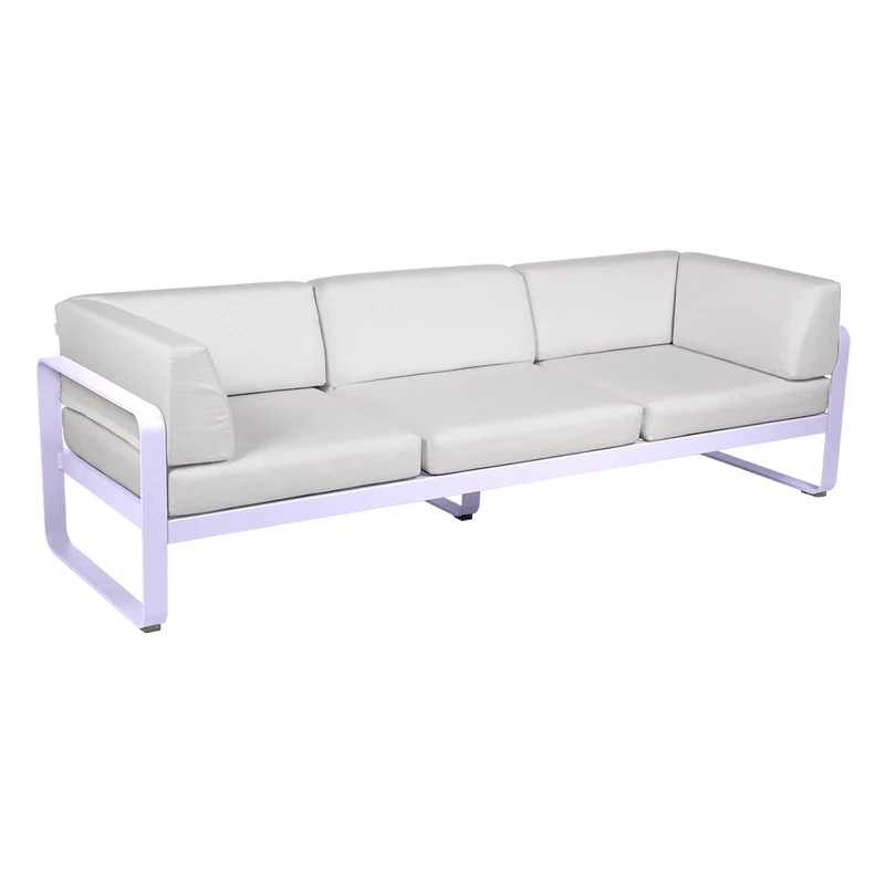 Gartensofa BELLEVIE - 3-Sitzer mit Seitenkissen