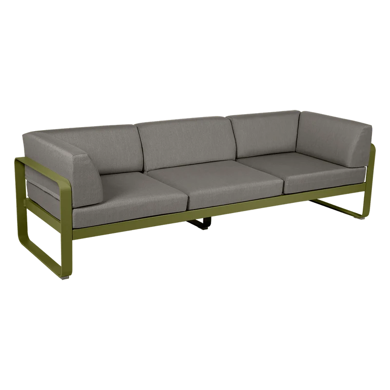 Gartensofa BELLEVIE - 3-Sitzer mit Seitenkissen