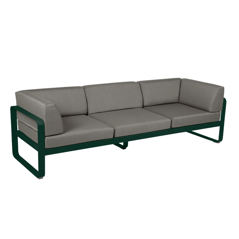 Gartensofa BELLEVIE - 3-Sitzer mit Seitenkissen
