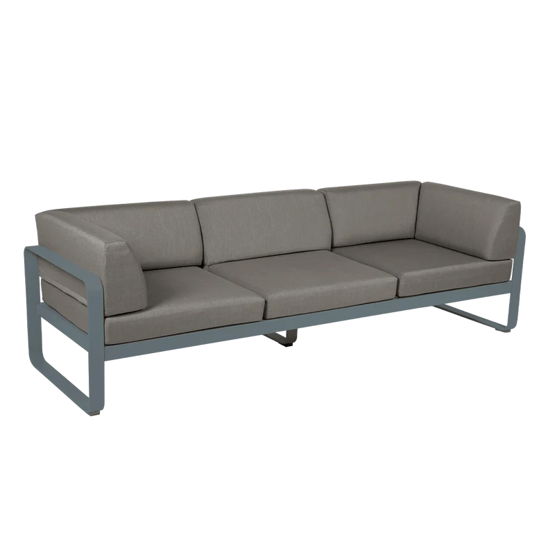 Gartensofa BELLEVIE - 3-Sitzer mit Seitenkissen