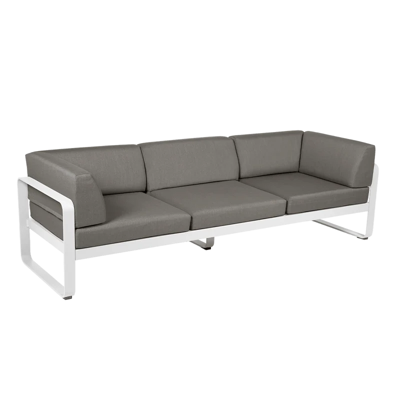 Gartensofa BELLEVIE - 3-Sitzer mit Seitenkissen