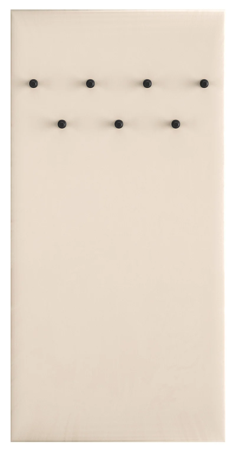 Beiger, gepolsterter Wandhaken Caletto, 68 cm