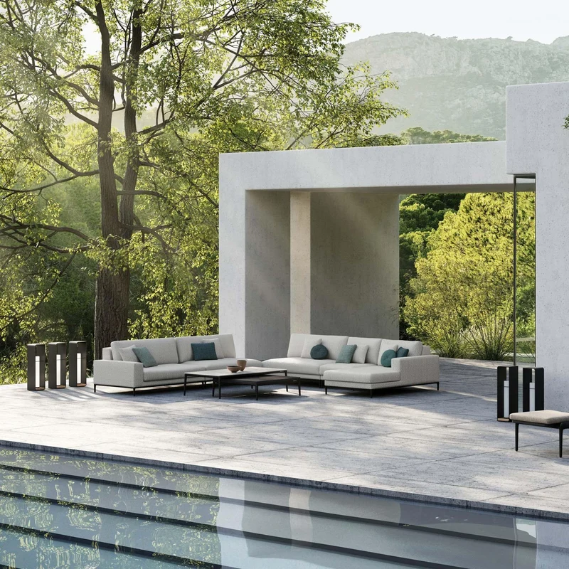 Loungetisch ZENDO SENSE Flint - 96x96x25