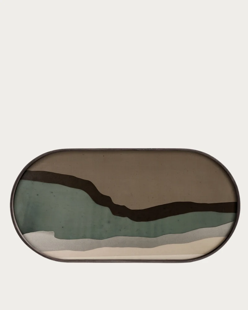 Glastablett WABI SABI Graphite Oblong - 71x36