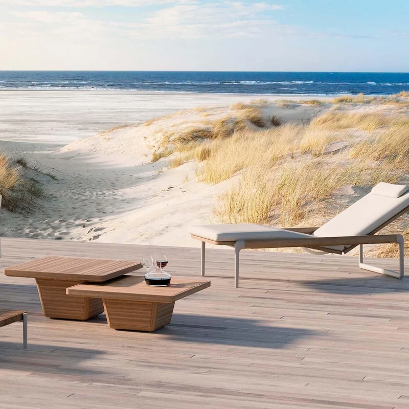 Gartenliege FLOWS Teak