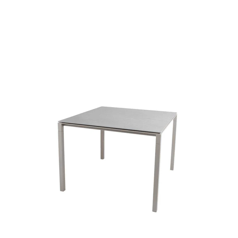 Esstisch PURE Taupe 100x100