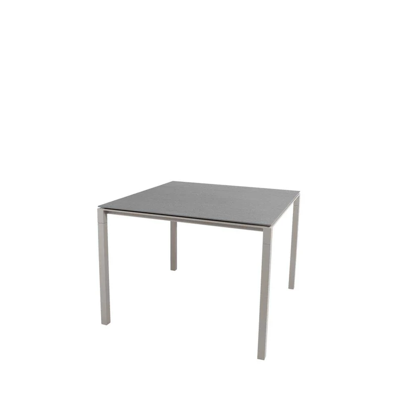 Esstisch PURE Taupe 100x100