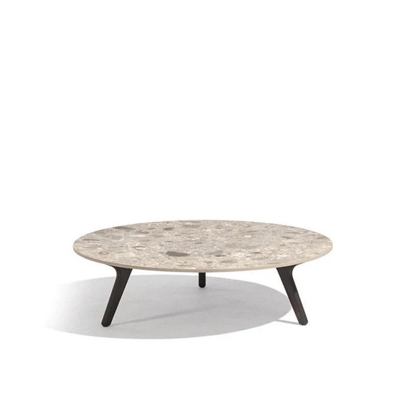 Loungetisch TORSA Teak Nero - Ø125