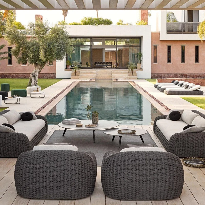 Loungetisch TORSA Teak Nero - Ø125