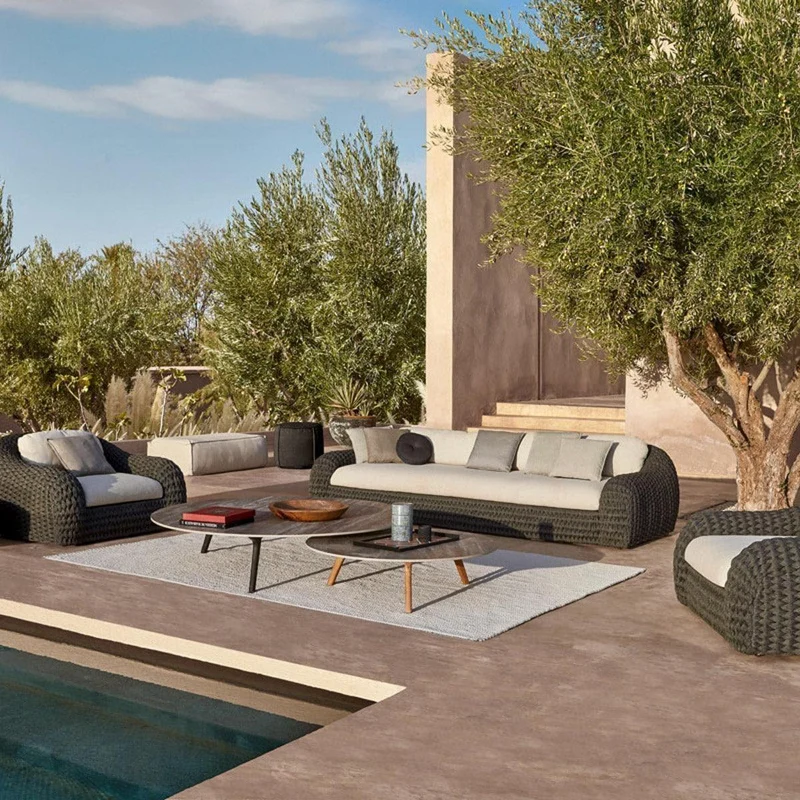 Loungetisch TORSA Teak Nero - Ø100