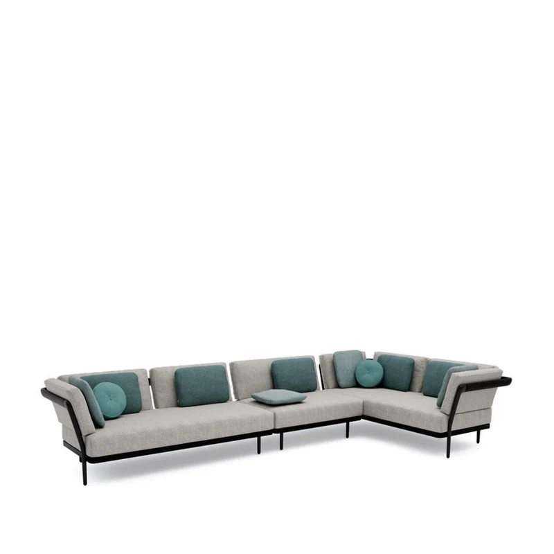 Loungekonzept 5 FLOWS - Black/Teak Nero