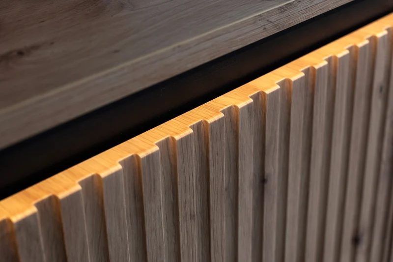 Zweittürige Kommode Trend 98 cm mit LED Artisan Eiche