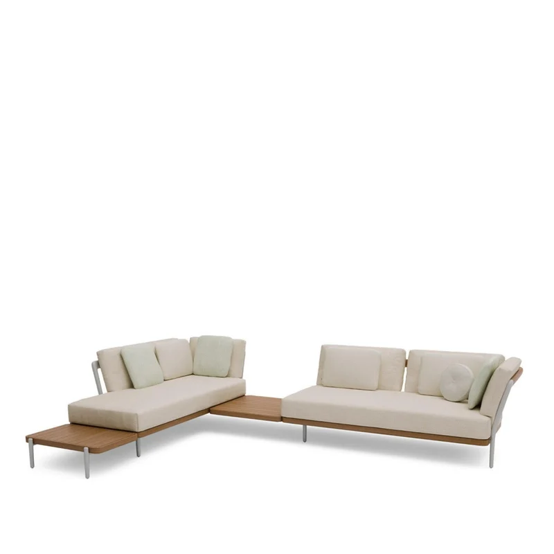 Loungekonzept 3 FLOWS - Flint/Teak