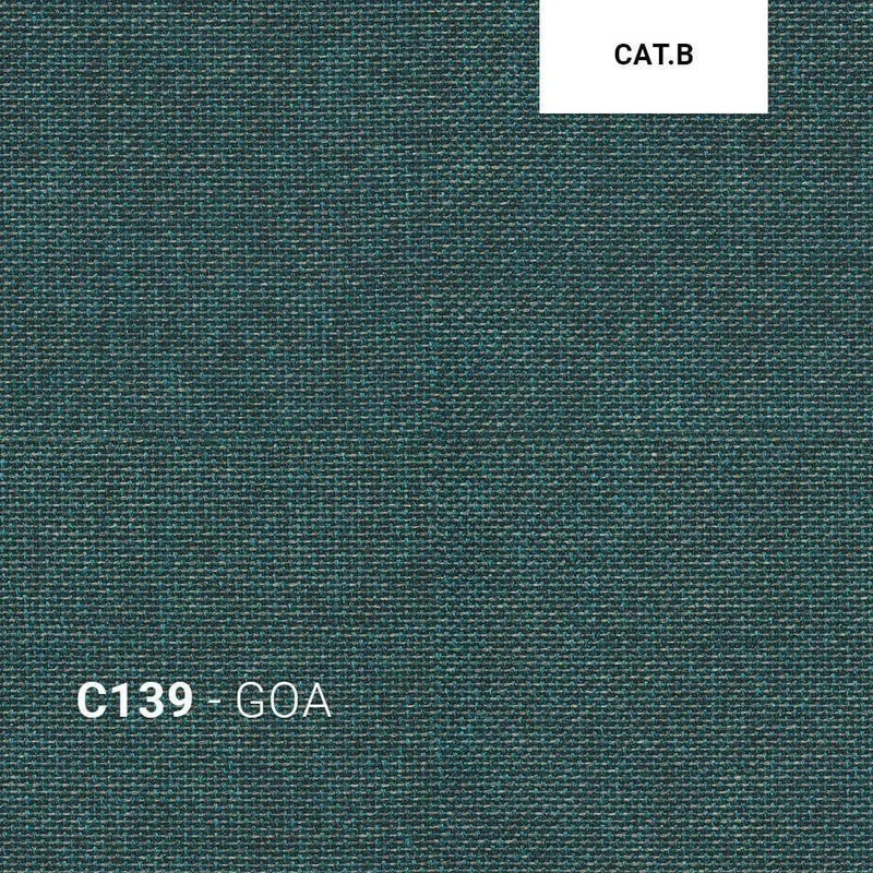Gartensofa FLOWS 3-Sitzer Tief - Black/Teak Nero