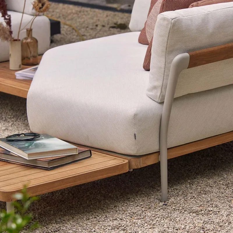 Loungekonzept 3 FLOWS - Black/Teak Nero