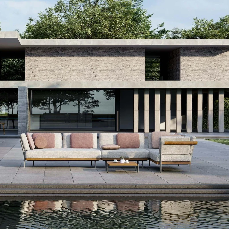 Gartensessel FLOWS - Flint/Teak