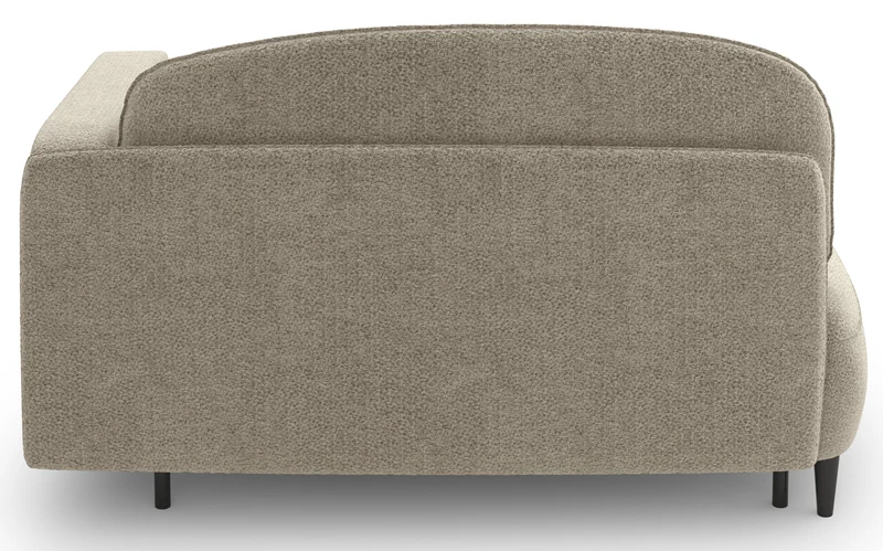 Ausziehbare Liege Pinkio, linksseitig, mit Stauraum, beige Chenille