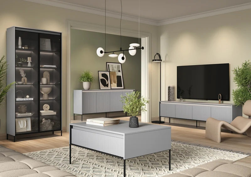 TV-Schrank Trend 167 cm mit LED Grau