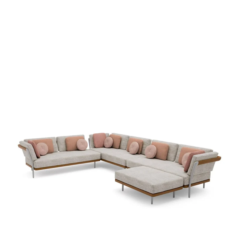 Loungekonzept 10 FLOWS - Flint/Teak