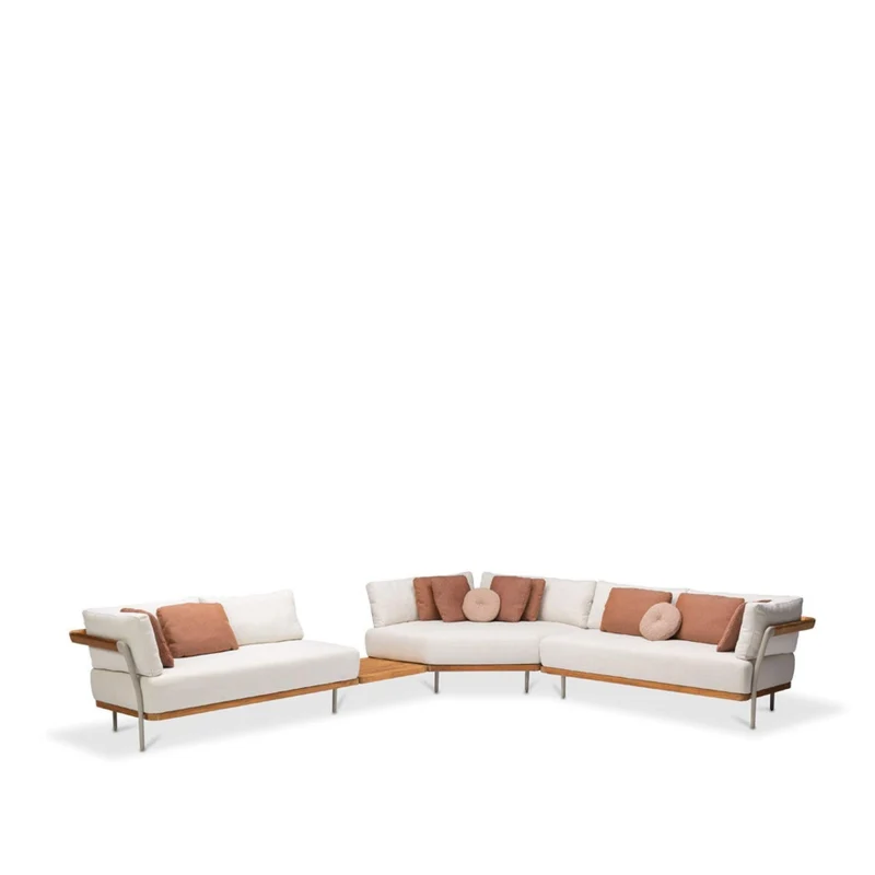Loungekonzept 1 FLOWS - Teak/Flint