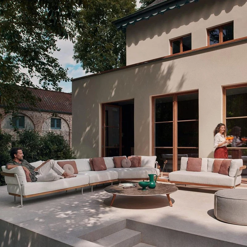 Loungekonzept 1 FLOWS - Teak/Flint