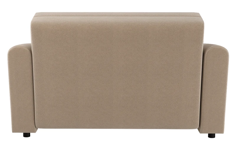 Zweisitziges ausklappbares Sofa Stevio 150 cm mit Stauraum, beige, hydrophobes Chenille