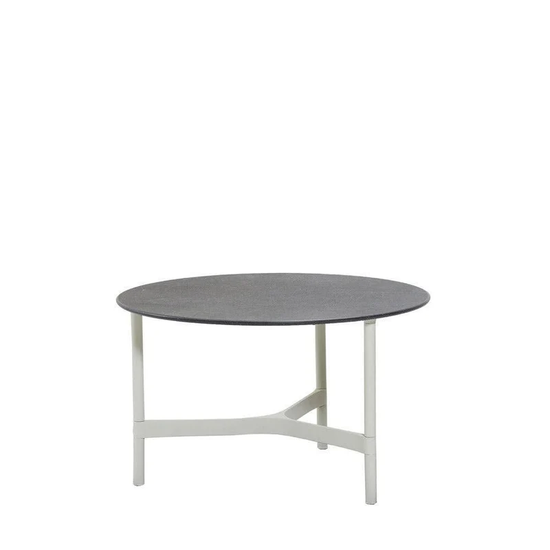 Couchtisch TWIST Weiß ø56