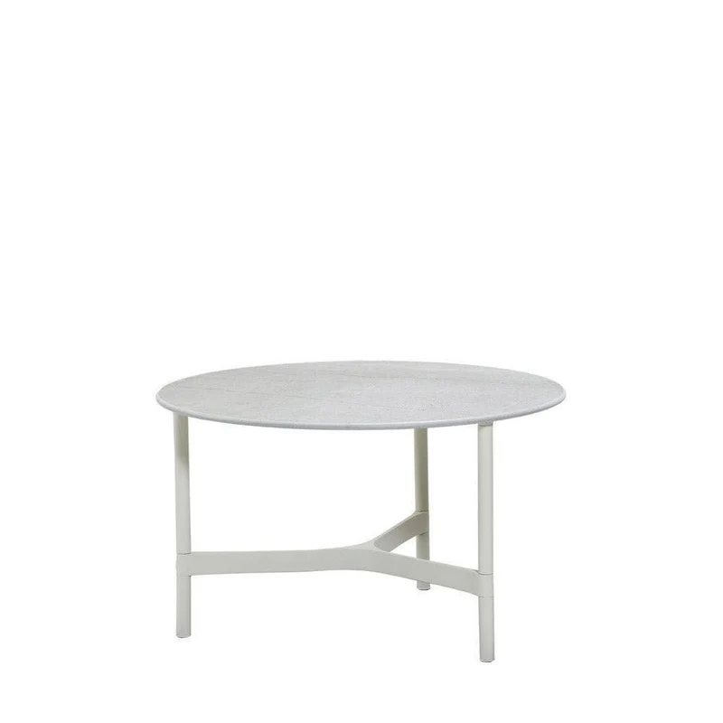 Couchtisch TWIST Weiß ø56