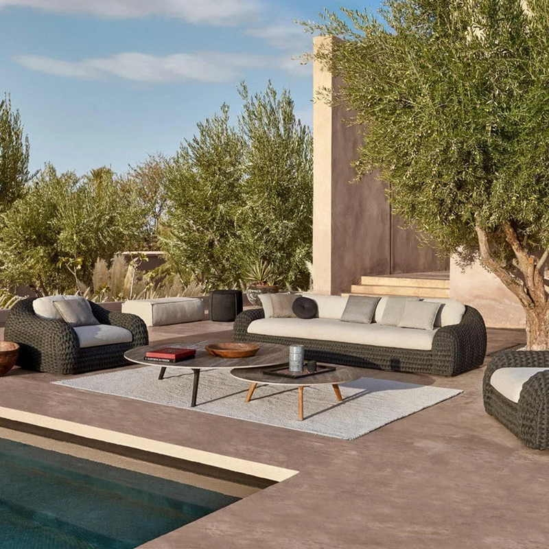 Gartensofa KOBO 3-Sitzer Sofa - Anthracite