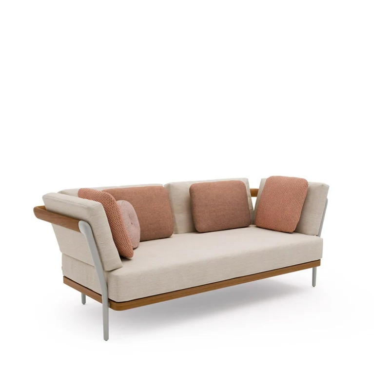 Gartensofa FLOWS 2-Sitzer - Flint/Teak