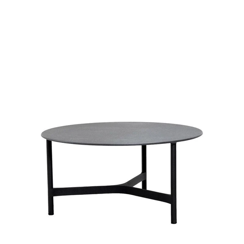 Couchtisch TWIST Lavagrau- ø73