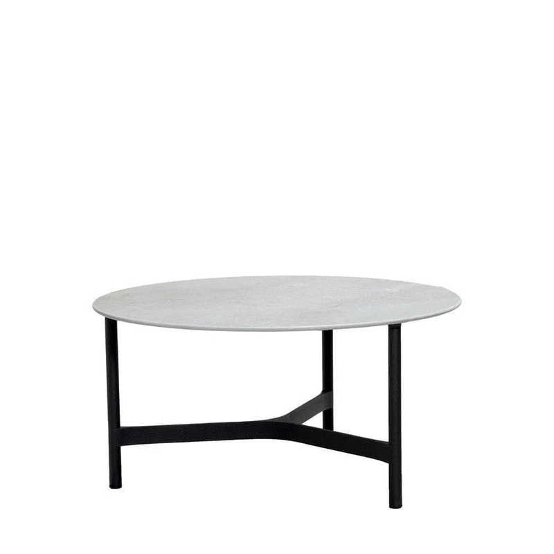 Couchtisch TWIST Lavagrau- ø73