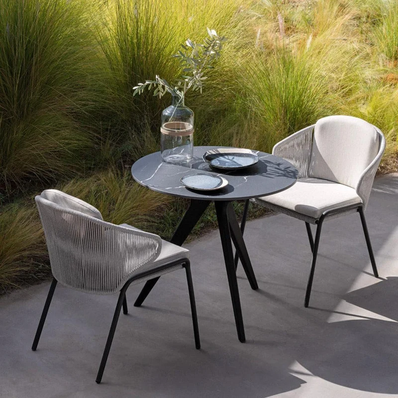 Bartisch TORSA Teak Nero - Ø100
