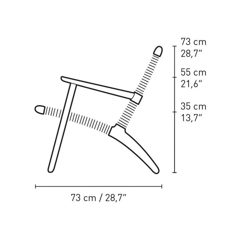 Sessel CH25 - Nussbaum
