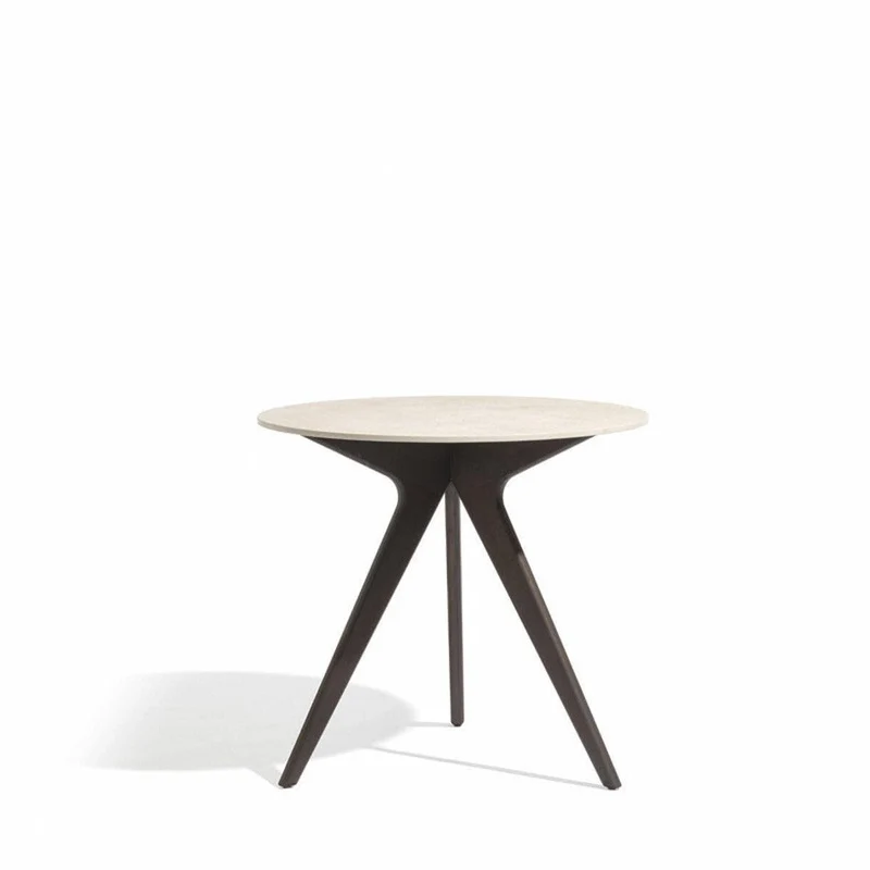 Bartisch TORSA Teak Nero - Ø80