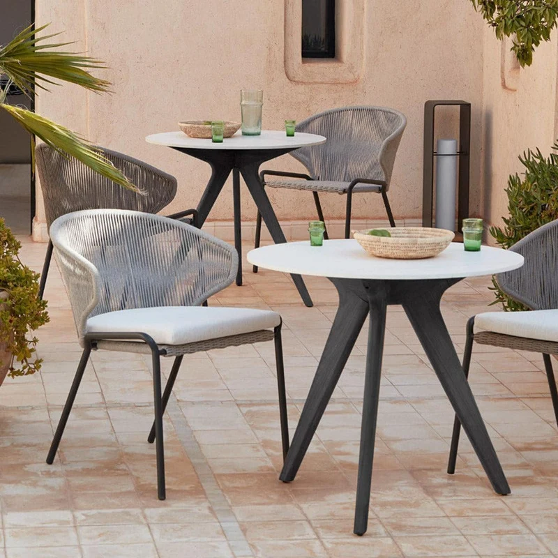 Bartisch TORSA Teak Nero - Ø80
