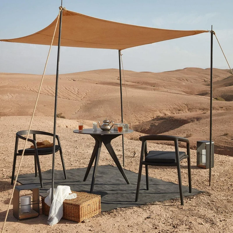 Bartisch TORSA Teak Nero - Ø80