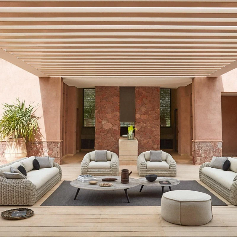 Loungetisch TORSA Teak Nero - Ø148