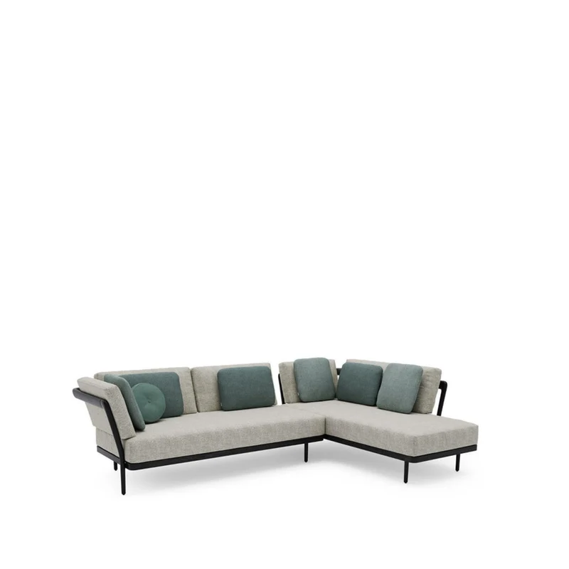 Loungekonzept 7 FLOWS - Black/Teak Nero