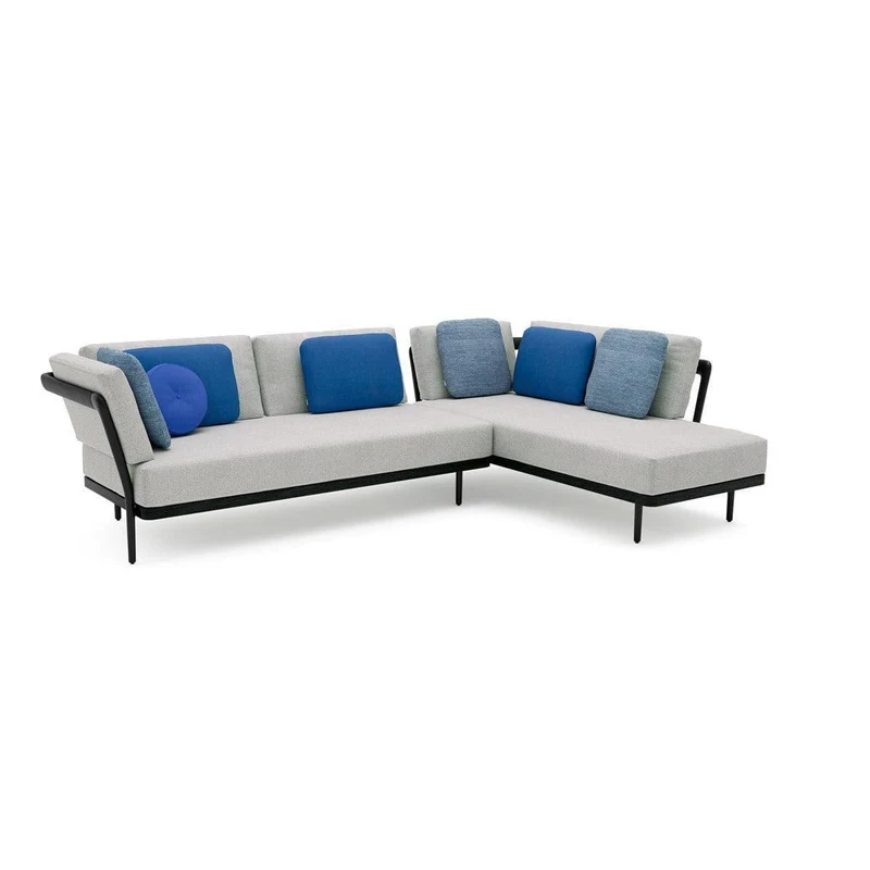 Loungekonzept 7 FLOWS - Black/Teak Nero