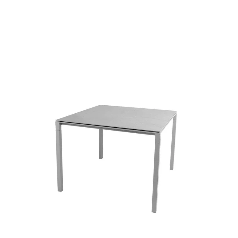 Esstisch PURE Hellgrau 100x100