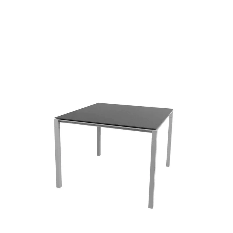 Esstisch PURE Hellgrau 100x100