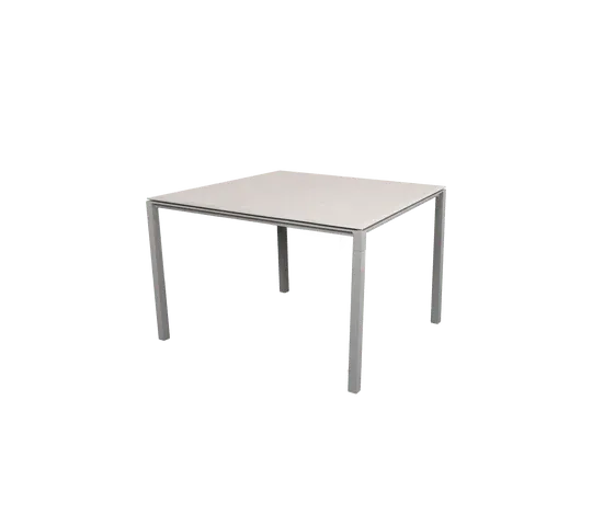 Esstisch PURE Hellgrau 100x100